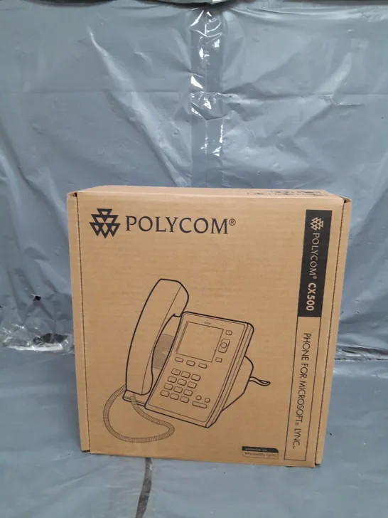 BOXE POLYCOM VOIP CX500 DESK PHONE - BLACK