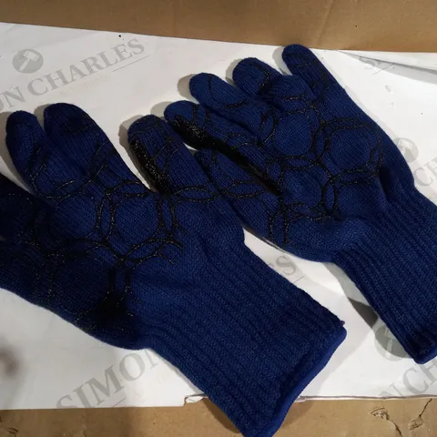 LARGE BLUE COOKS ESSENTIALS GLOVES WITH GRIP