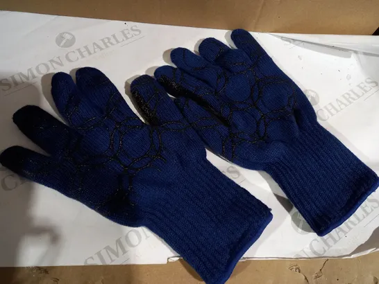 LARGE BLUE COOKS ESSENTIALS GLOVES WITH GRIP