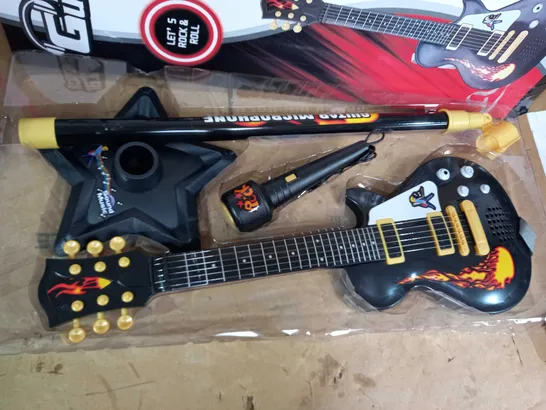 RONGFA ROCK GUITAR WITH MICROPHONE AND STAND 