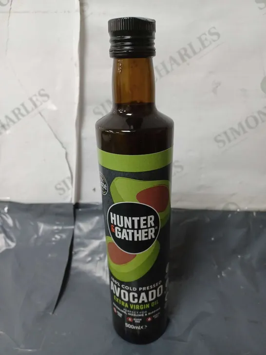 HUNTER & GATHER 100% COLD PRESSED AVOCADO EXTRA VIRGIN OIL (500ml) - COLLECTION ONLY