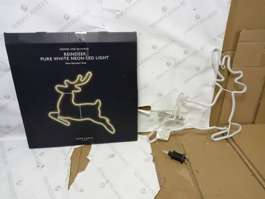 JOHN LEWIS PURE WHITE LED REINDEER LIGHT