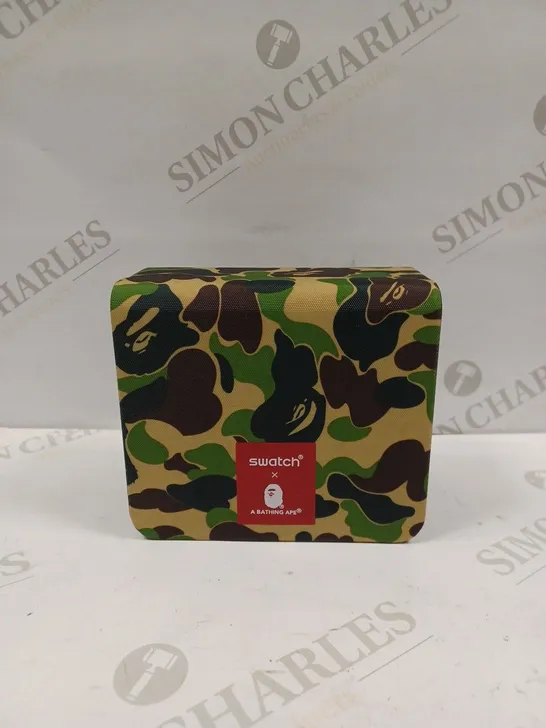 SWATCH X A BATHING APE WATCH WITH CASE