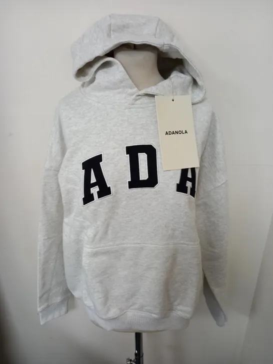 ADANOLA OVERSIZED HOODIE IN LIGHT GREY - S