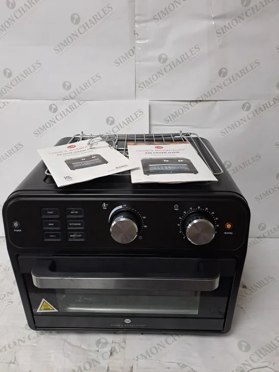 COOK'S ESSENTIAL 21-LITRE AIRFRYER OVEN IN BLACK