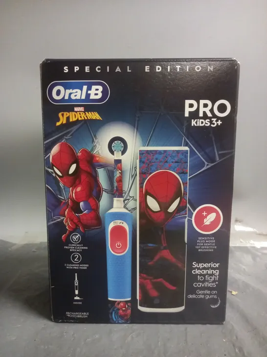 SEALED ORAL-B MARVEL SPIDERMAN KIDS ELECTRIC TOOTHBRUSH