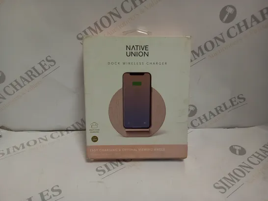 BOXED AND SEALED NATIVE UNION DOCK WIRELESS CHARGER 