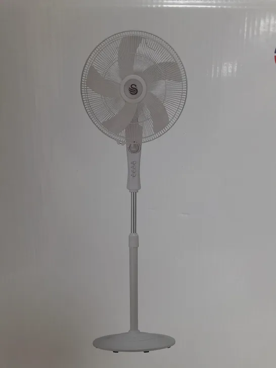 SWAN FREESTANDING STAND FAN - WHITE - BOXED