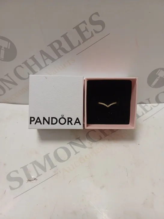 PANDORA ROSE GOLD ARCH RING 