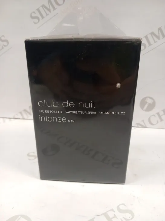 BOXED AND SEALED CLUB DE NUIT INTENSE MAN EAU DE TOILETTE 105ML