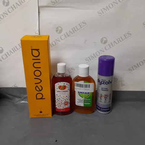 BOX OF APPROXIMATELY 10 ASSORTED ITEMS TO INCLUDE - DIFFUSER, DISINFECTANT, CARPET SPOT CLEANER ETC