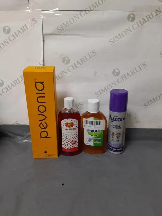 BOX OF APPROXIMATELY 10 ASSORTED ITEMS TO INCLUDE - DIFFUSER, DISINFECTANT, CARPET SPOT CLEANER ETC