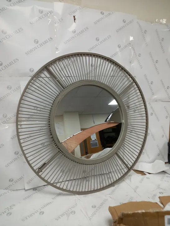 OUTLET K BY KELLY HOPPEN BAMBOO CIRCULAR MIRROR - COLLECTION ONLY 