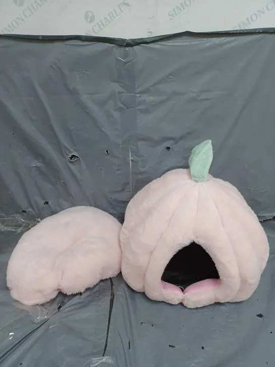 PINK PUMPKIN SMALL PET BED