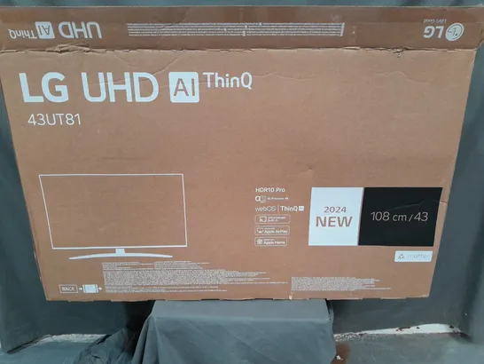 BOXED LG 43" UHD AI THINQ TELEVISION - 43UT81