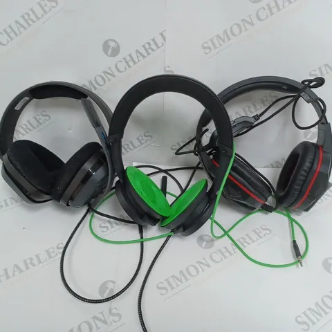 APPROXIMATELY 10 ASSORTED GAMING HEADSETS TO INCLUDE ASTRA A10, XBOX, TURTLE BEACH