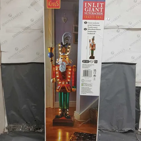 BOXED IN-LIT GIANT NUTCRACKER - COLLECTION ONLY