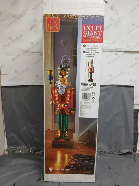 BOXED IN-LIT GIANT NUTCRACKER - COLLECTION ONLY RRP £129.99