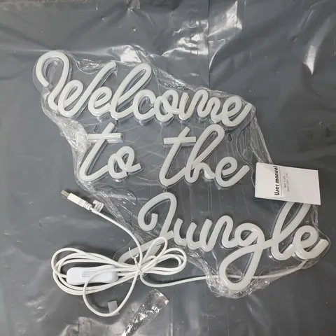 WELCOME TO THE JUNGLE LIGHT UP SIGN