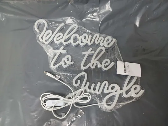 WELCOME TO THE JUNGLE LIGHT UP SIGN