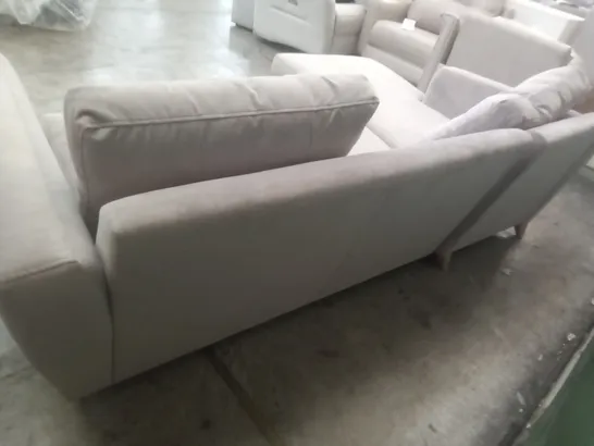 DESIGNER LOUNGE.CO MADE HERMIONE CORNER SOFA WITH CHAISE END LHF - MOSS OPAL FABRIC 