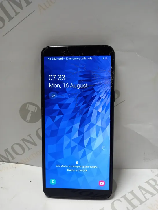 SAMSUNG GALAXY J6 MOBILE PHONE IN BLACK