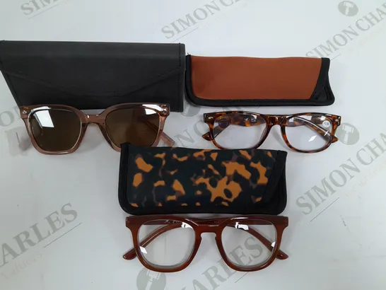 HUMMINGBIRD POLARISED SUNGLASSES & READER 2PC SET TAN MIX 3.5