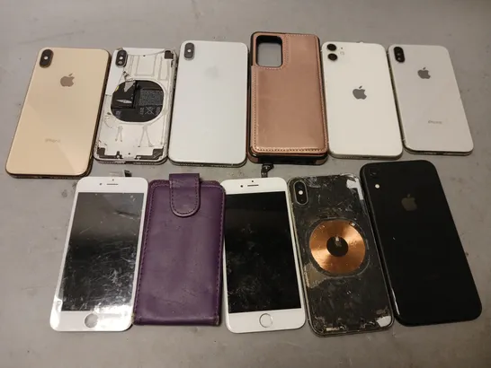 APPROXIMATELY 11 PHONE BACKS AND SCREENS FOR VARIOUS MODELS AND TYPES