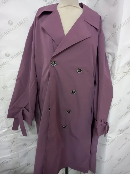 B.YOUNG TRENCHCOAT IN PURPLE - UK 12