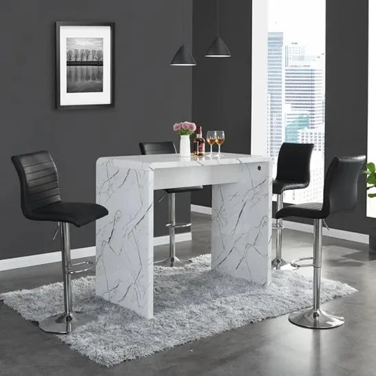 GLACIER RECTANGULAR BAR TABLE IN VIDA PRINT 