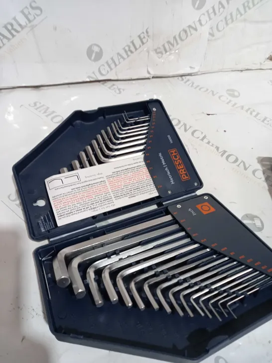 PRESCH HEX KEY SET HX 30PCS. - METRIC AND IMPERIAL HEX KEYS SET