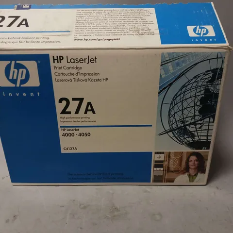 BOXED HP LASERJET 27A PRINT CARTRIDGE