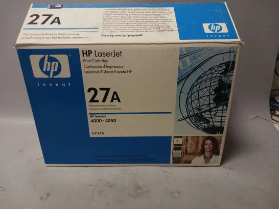 BOXED HP LASERJET 27A PRINT CARTRIDGE