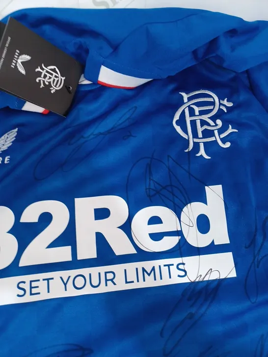 RANGERS 2022/23 HOME REPLICA SHIRT SIGNED 