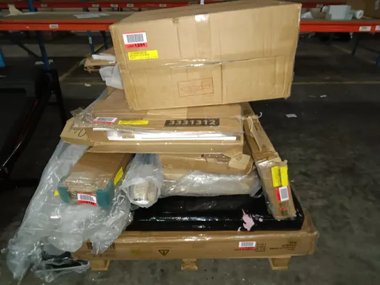 PALLET OF ASSORTED FLAT PACK FURNITURE PARTS 