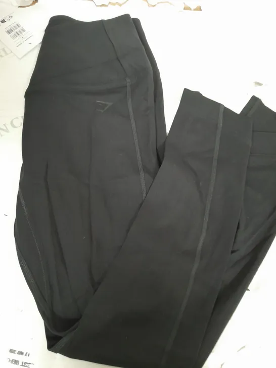 GYMSHARK CROSSOVER LEGGINGS IN BLACK SIZE MEDIUM