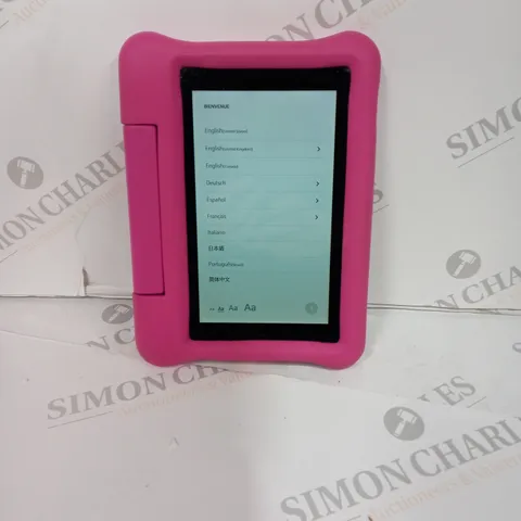 AMAZON FIRE TABLET M8S26G WITH PINK CHILD SAFE CASE