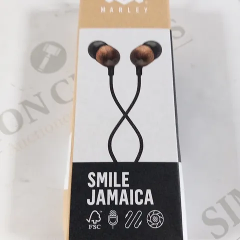 BOXED HOUSE OF MARLEY SMILE JAMAICA EARPHONES EM-JE041-SBB