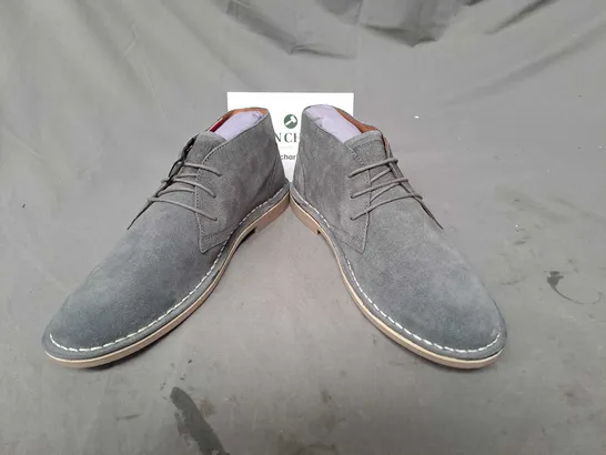 LAMBRETTA CHISWICK MENS SHOE IN GREY SIZE 7