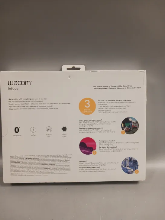 BOXED AND SEALED WACOM INTUOS CREATIVE PEN TABLET KSO-B470(B)