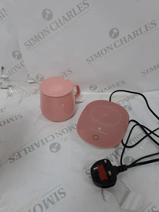 BOXED COOK'S ESSENTIALS SET OF 2 MUG WARMER GIFT SET IN PINK 