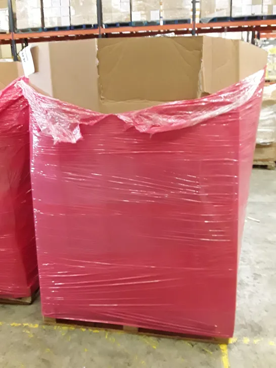 PALLET OF ASSORTED PRODUCTS INCLUDING CONVECTOR HEATER, TOILET SEAT, PORTABLE ICE TUB, LAUNDRY HAMPER, TROLLEY, CLOTHES RAIL