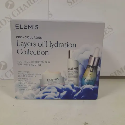 BOXED ELEMIS PRO COLLAGEN LAYERS OF HYDRATION COLLECTION