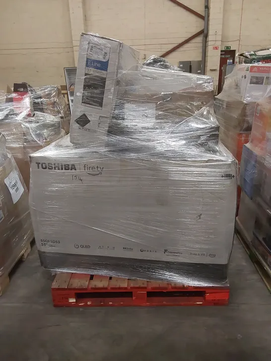 PALLET OF APPROXIMATELY 19 UNPROCESSED RAW RETURN MONITORS TO INCLUDE;