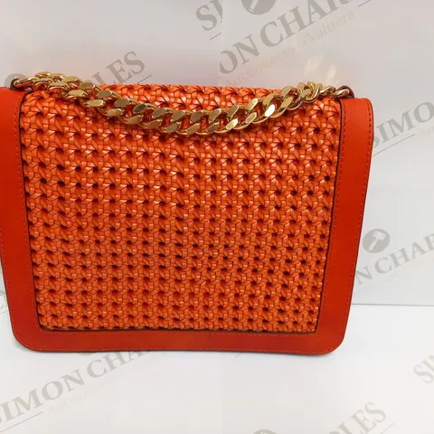 STELLA MCCARTNEY RED LEATHER CLUTCH BAG