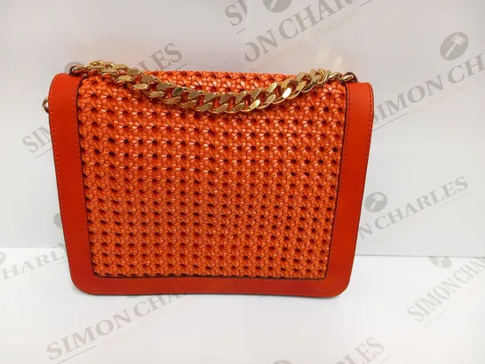 STELLA MCCARTNEY RED LEATHER CLUTCH BAG