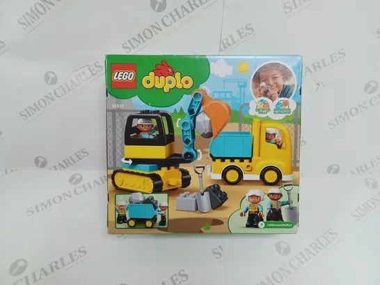 BOXED LEGO DUPLO 10931 TRUCK & TRACKED EXCAVATOR