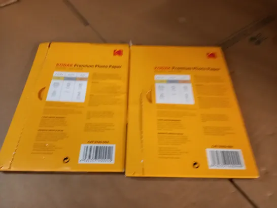 LOT OF 2 KODAK 50-PACKS OF PREMIUM PHOTO PAPER