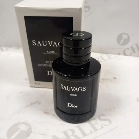 BOXED DIOR SAUVAGE ELIXIR VAPORISATEUR SPRAY 60ML TESTER DEMONSTRATION