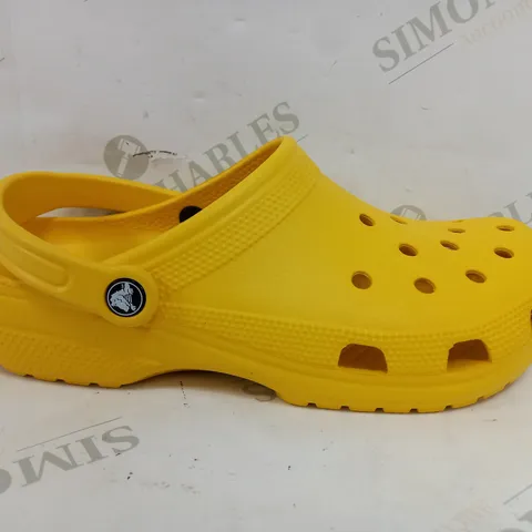 CROCS BRIGHT YELLOW CLOGS - UK 9/10